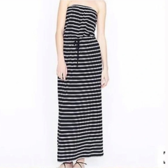 J. Crew Strapless Maxi Striped Dress, Amie Style, with pockets, Size XXS!•Boho - Picture 2 of 15
